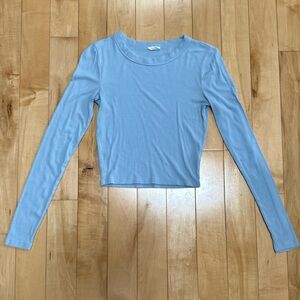 Baby Blue Long Sleeve Women's Top